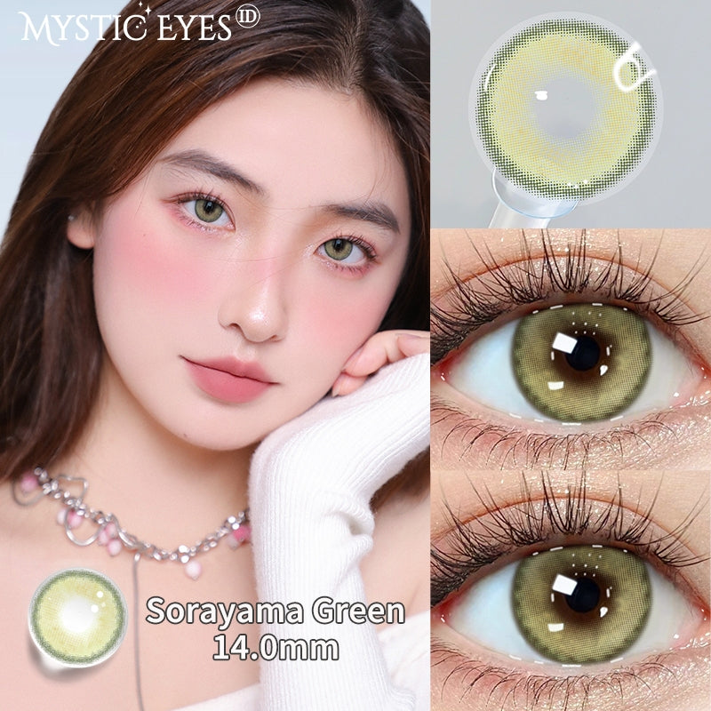 Mysticeyes Magic Series 14.5mm Contact Lenses (1 Pair) - 6 Month Use