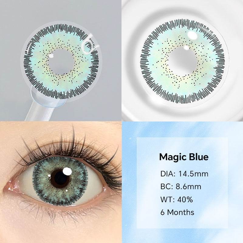Mysticeyes Polar Lights Series 14.2mm Contact Lenses (1 Pair) - 6 Month Use