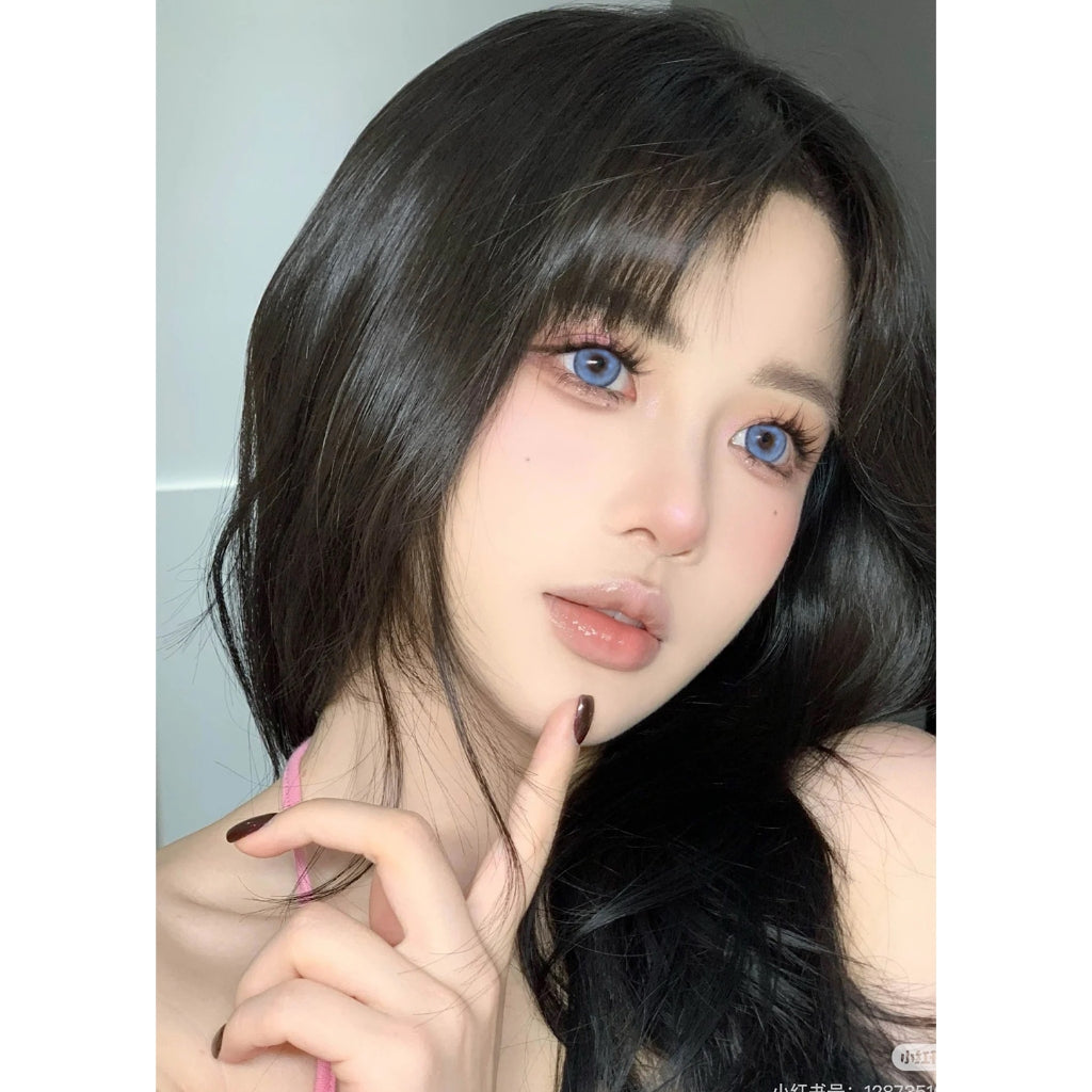 MysticEyes Blue Colored Contact Lenses - 14.0mm Diameter, Non-Prescription (Plano)