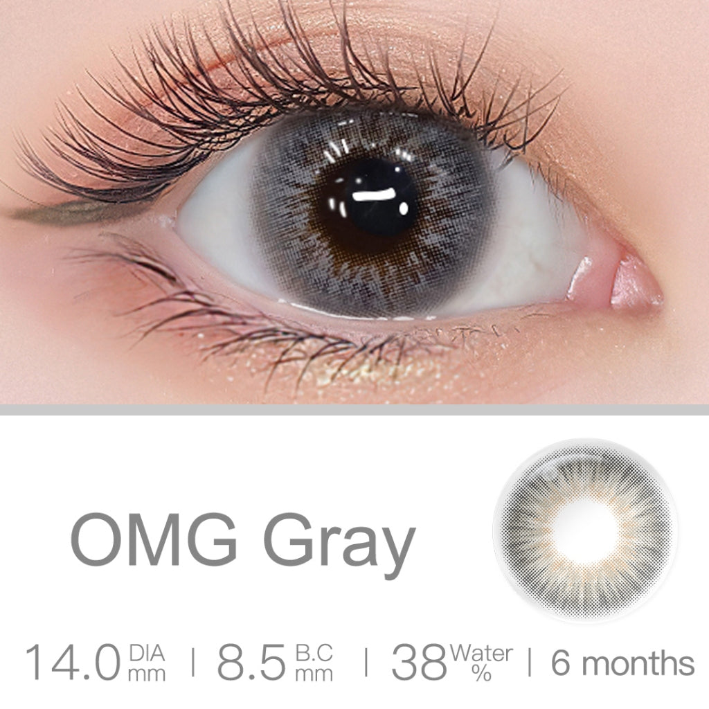Magister Softlens Minus (-1.00 s/d -6.00) OMG Softlens Black lensa kontak warna diameter 14MM softlens Brown softlens Gray soflen mata soflent soflen normal