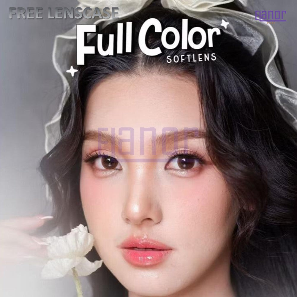 SOFTLENS FULL COLOR BLACK ROSE NORMAL & MINUS (-0.50 s/d -6.00) BY IRISLAB