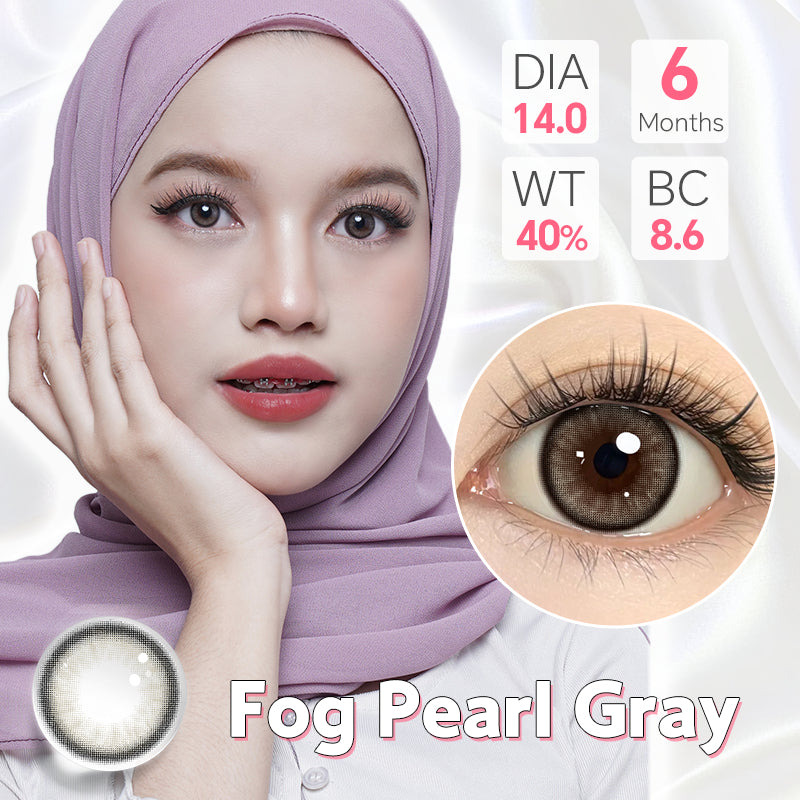 Mysticeyes Grey Series Contact Lenses (0.00 to -6.00) with Free 60ml Solution & Case