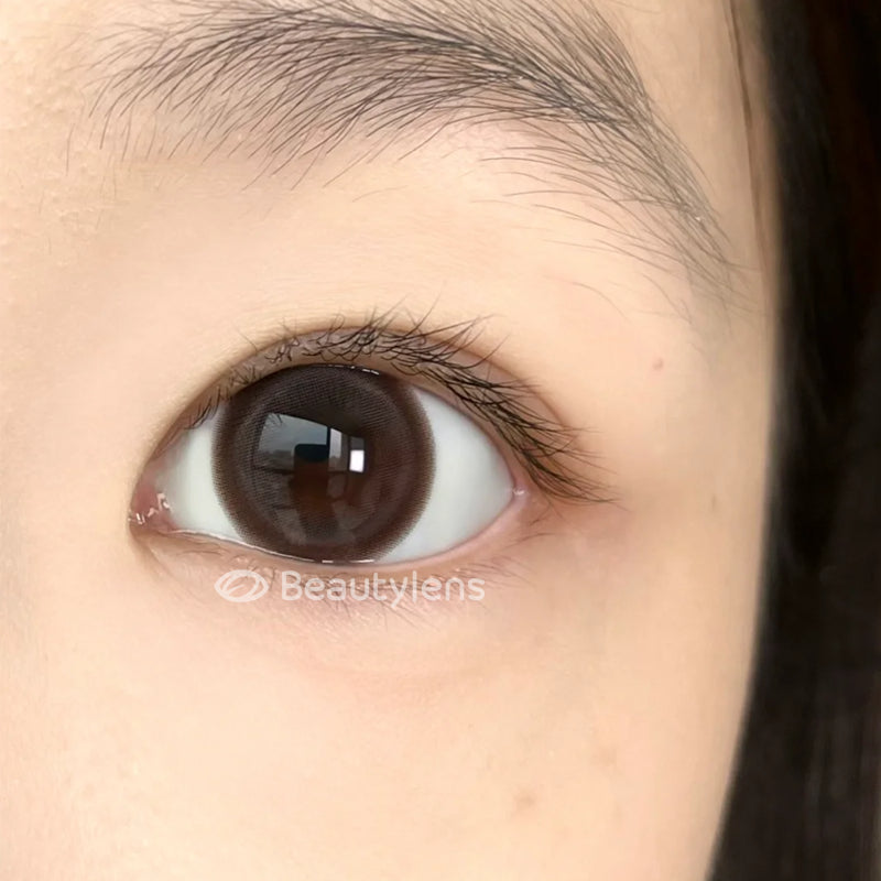 BEAUTYLENS Glossy Natural Colored Contact Lenses - 14.5mm Diameter, 6 Month Use, Power Range: -0.50 to -8.00