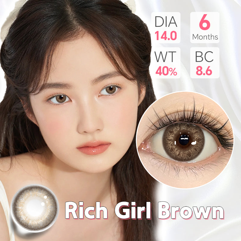 MysticEyes Hydrocor Series Contact Lenses - 14.2mm Diameter, 6 Months Use