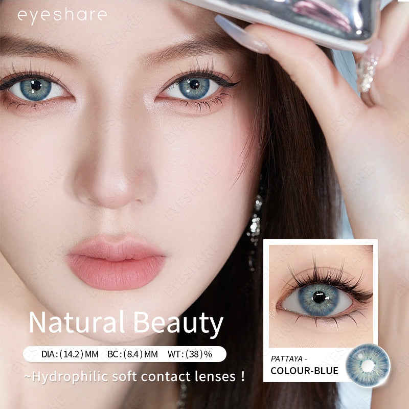 Eyeshare Softlens Minus Estonia Gray 1Pasang 14.5mm Lensa Kontak Minus