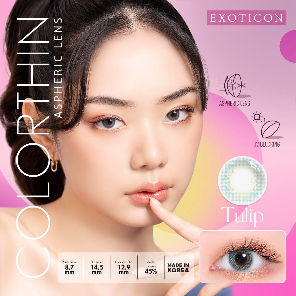 Exoticon Softlens - Colorthin - Daisy | Tulip | Dahlia | Marigold | Cherry Blossom | Soflens Korea