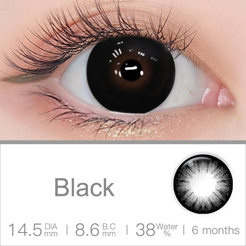 [0.00~-6.00] Magister Softlens Minus Diamond Soflen Minus Soflens 14.5mm Allure Gray Candy brown