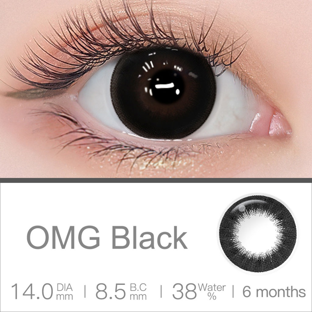 Magister Softlens Minus (-1.00 s/d -6.00) OMG Softlens Black lensa kontak warna diameter 14MM softlens Brown softlens Gray soflen mata soflent soflen normal
