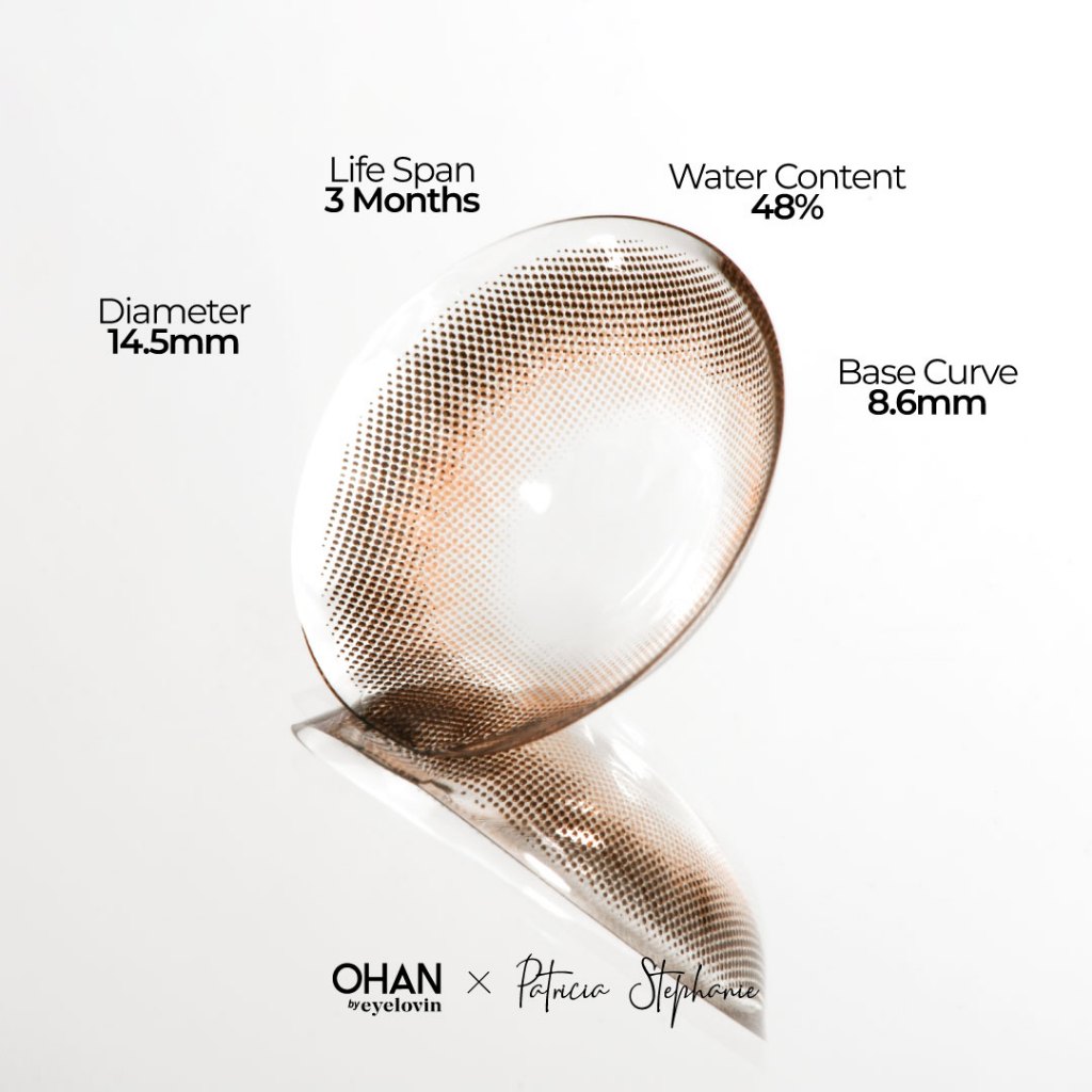 EYELOVIN Softlens OHAN - Mochi Brown - Softlens Premium MPC untuk Mata Sensitif - Efek Big Eye Natural Bisa Normal dan Minus up to -7.00 (1 pc/sebelah)