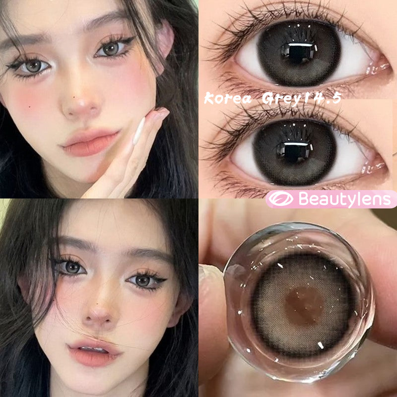 BEAUTYLENS Glossy Natural Colored Contact Lenses - 14.5mm Diameter, 6 Month Use, Power Range: -0.50 to -8.00