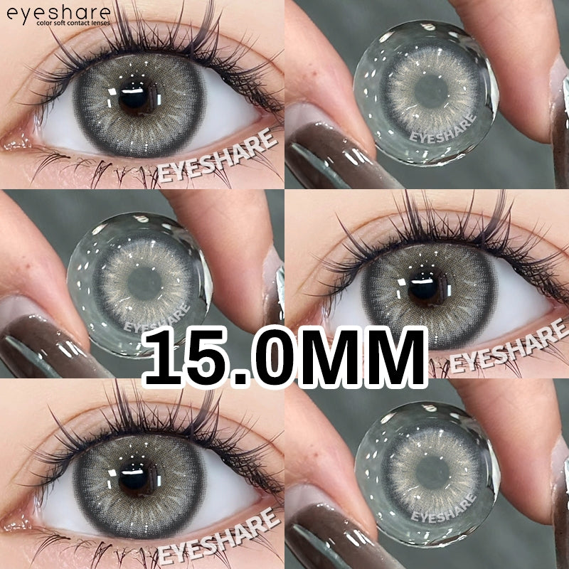 HOLLAND Series Brown Colored Contact Lenses - 14.5mm Diameter, Includes Free Lens Case
