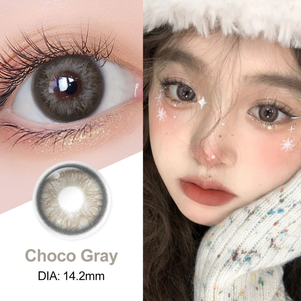 Magister Softlens 14.2 mm Mata Normal softlens grey Lensa Kontak Bergaya Soflens Murah Lensa Warna