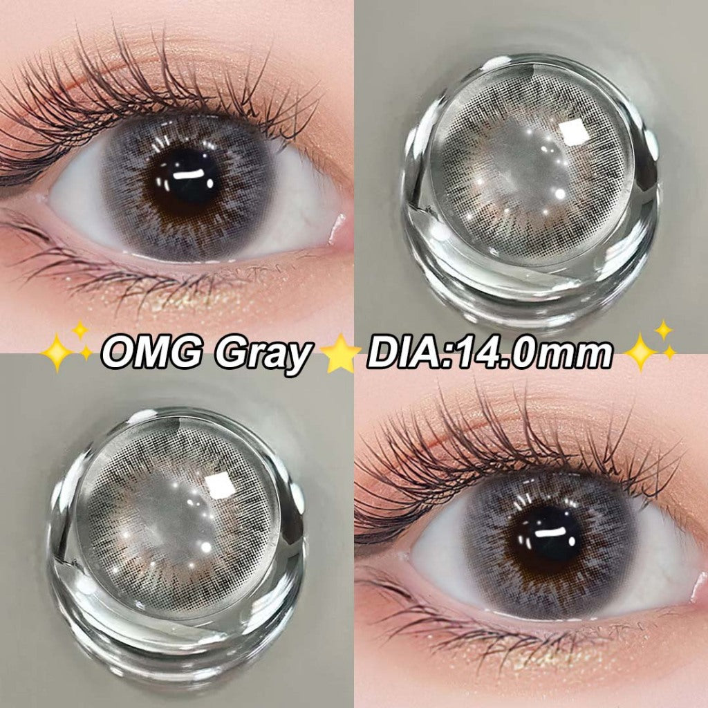 Magister Softlens 14.2 mm Mata Normal softlens grey Lensa Kontak Bergaya Soflens Murah Lensa Warna
