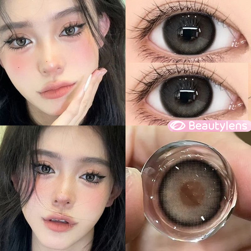 BEAUTYLENS Glossy Natural Colored Contact Lenses - 14.5mm Diameter, 6 Month Use, Power Range: -0.50 to -8.00