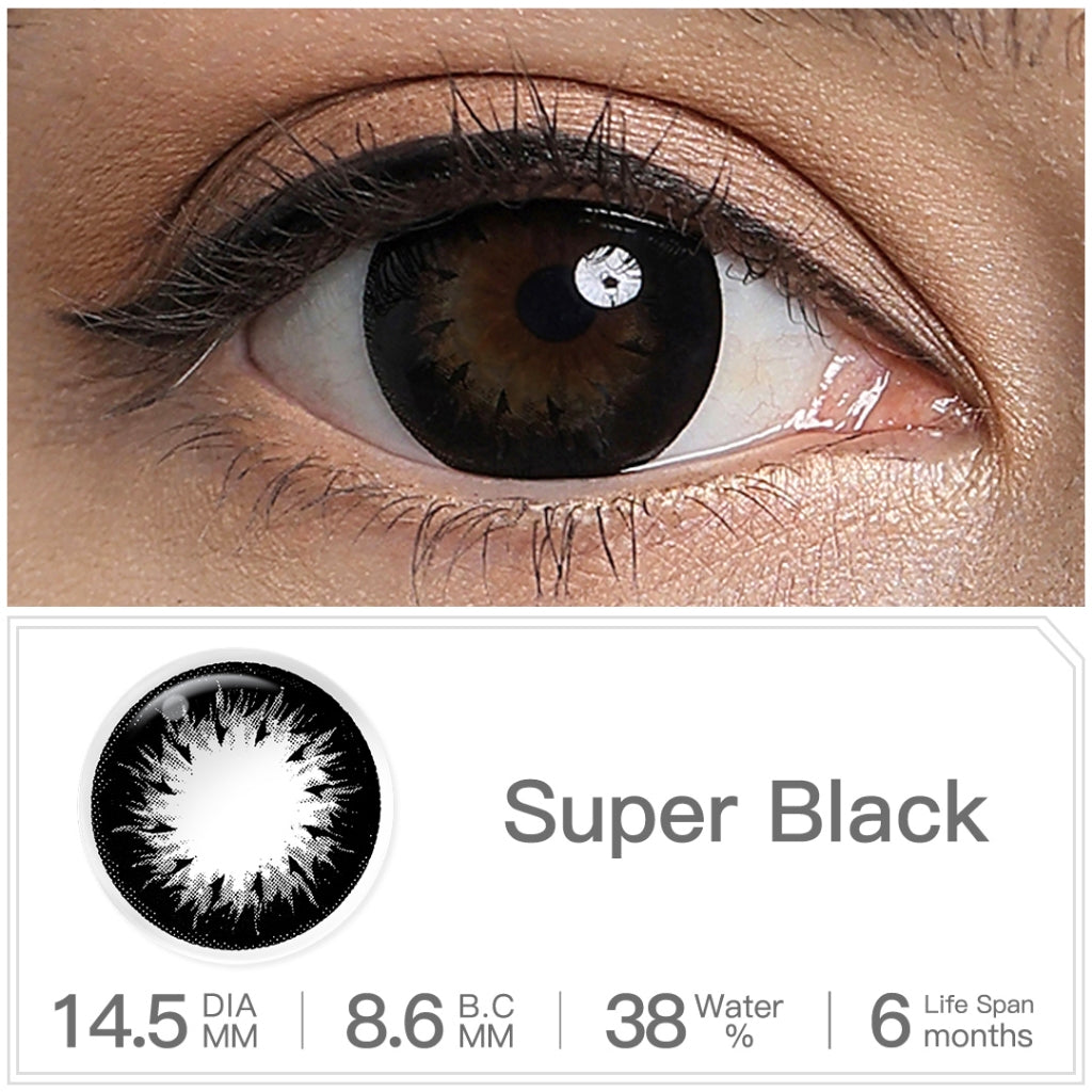 [0.00 s/d -8.00] Magister Softlens Minus 14.5mm Soflens lensa kontak warna hitam coklat doll eyes