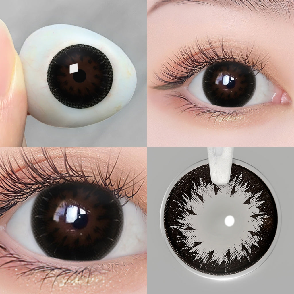 [0.00 s/d -8.00] Magister Softlens Minus 14.5mm Soflens lensa kontak warna hitam coklat doll eyes
