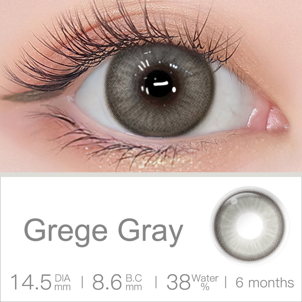 [0.00~-6.00] Magister Softlens Minus Diamond Soflen Minus Soflens 14.5mm Allure Gray Candy brown