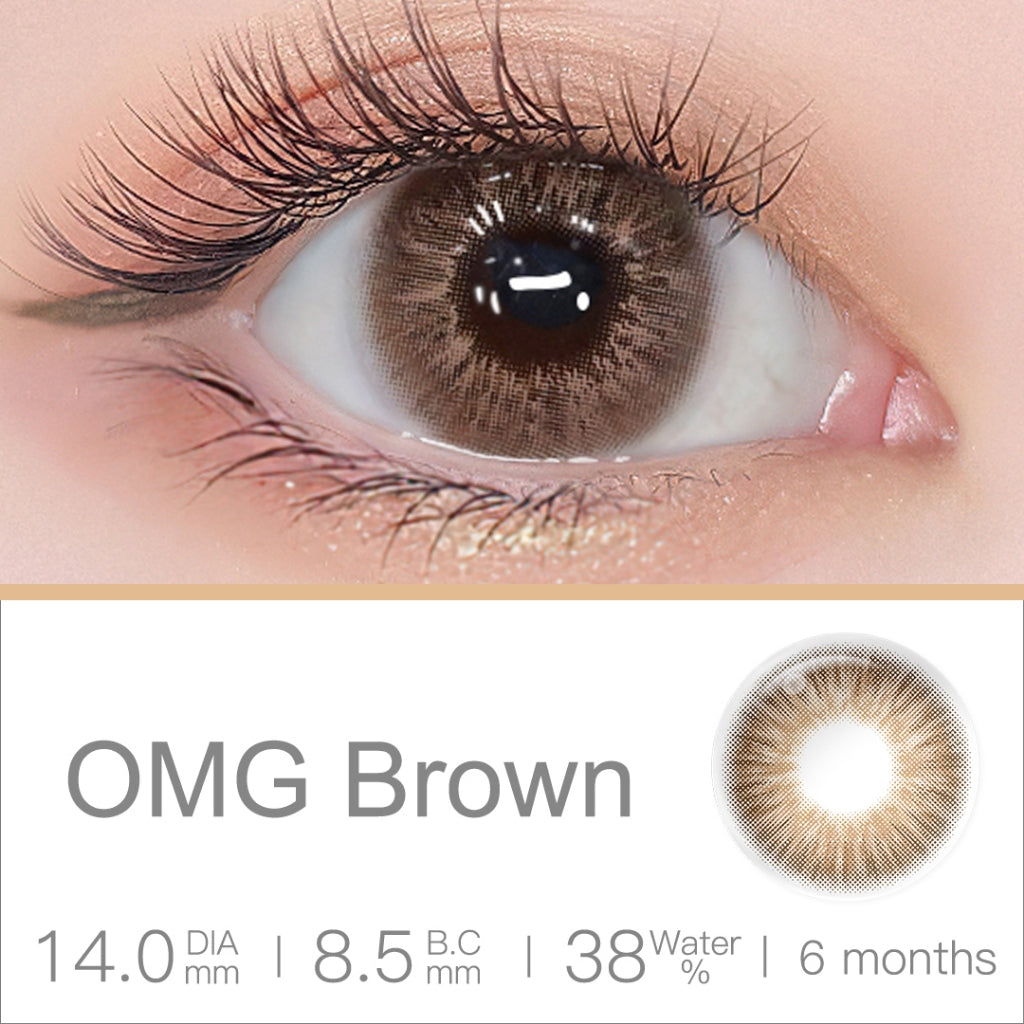 Magister Softlens Minus (-1.00 s/d -6.00) OMG Softlens Black lensa kontak warna diameter 14MM softlens Brown softlens Gray soflen mata soflent soflen normal