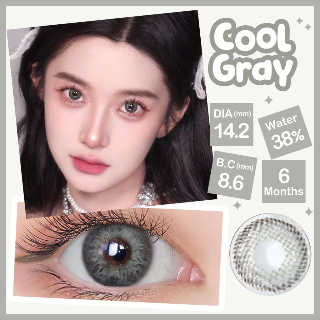 Magister Softlens 14.2 mm Mata Normal softlens grey Lensa Kontak Bergaya Soflens Murah Lensa Warna