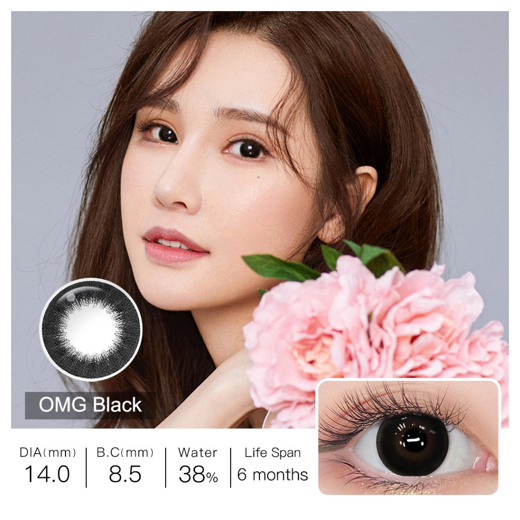 Magister Softlens Minus (-1.00 s/d -6.00) OMG Softlens Black lensa kontak warna diameter 14MM softlens Brown softlens Gray soflen mata soflent soflen normal