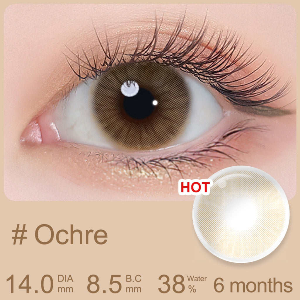 Magister softlens lensa mata,softlens grey soflen ochre brown lensa kontak murah,diameter 14MM softlens softlens mata softlens mata korea