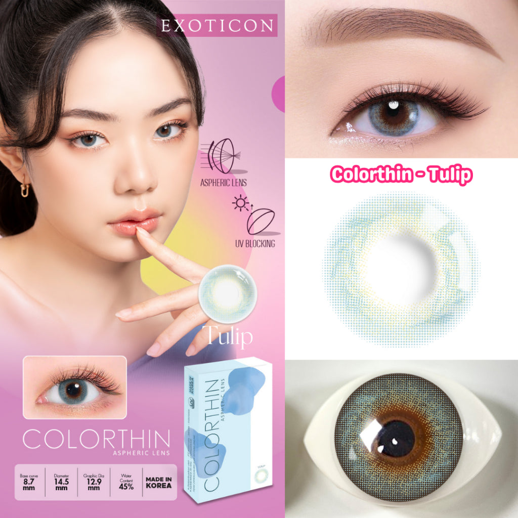 Exoticon Softlens - Colorthin - Daisy | Tulip | Dahlia | Marigold | Cherry Blossom | Soflens Korea
