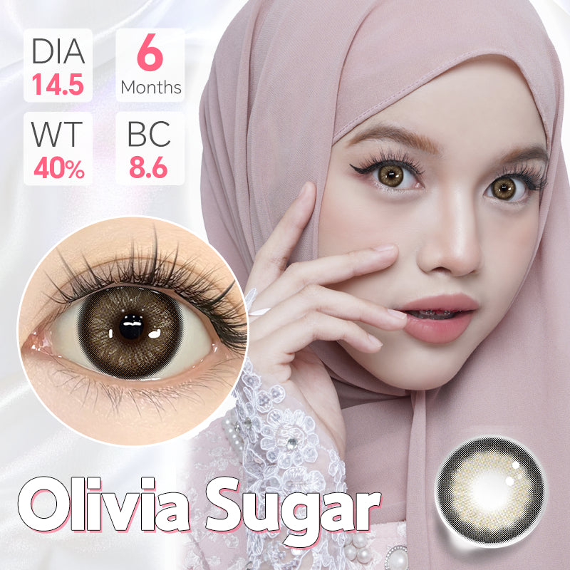 Mysticeyes Big Eyes 14.5mm Contact Lenses - Grey, Brown, Black (1 Pair)