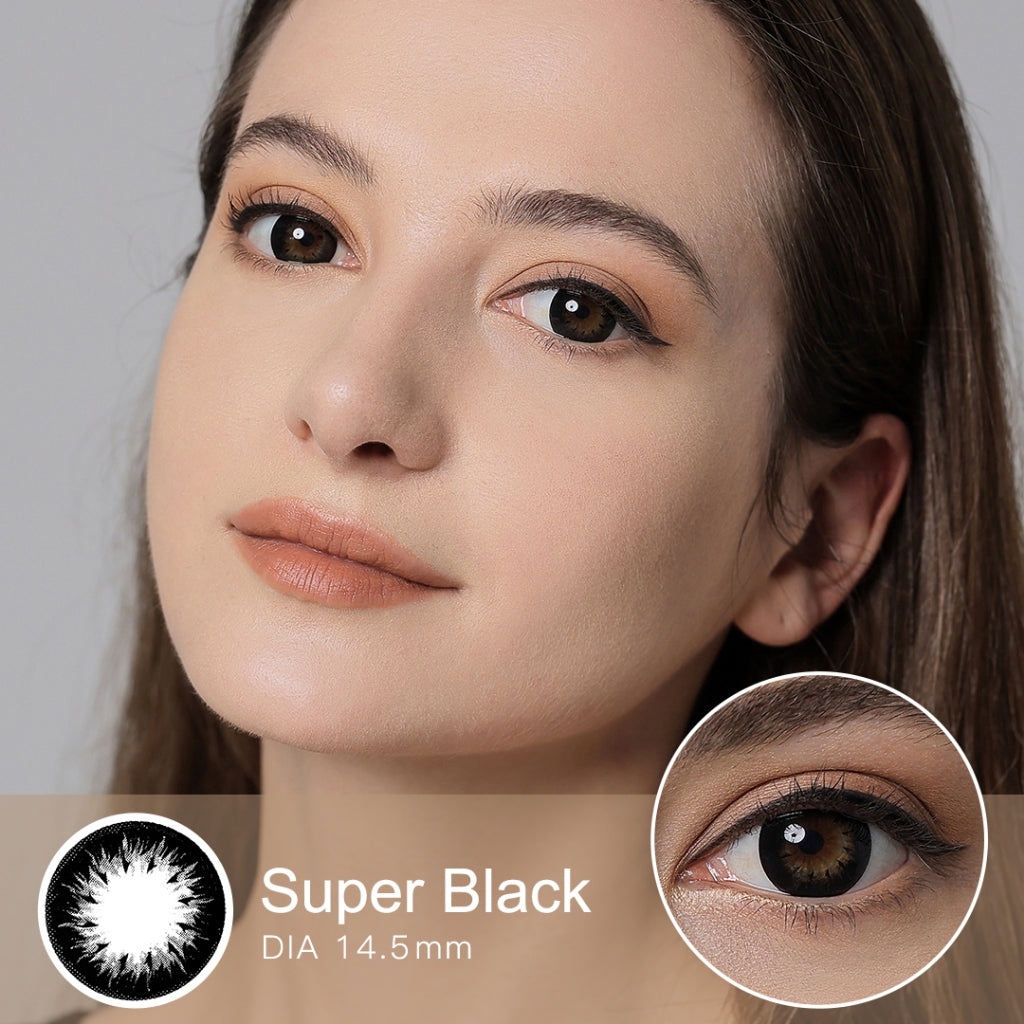 [0.00 s/d -8.00] Magister Softlens Minus 14.5mm Soflens lensa kontak warna hitam coklat doll eyes
