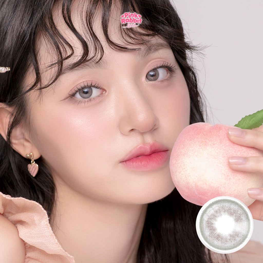 PINK RABBIT Super Comfy Chiara Grey Colored Contact Lenses - Power Range: Plano to -10.00 (Single Lens / 1 PCS)