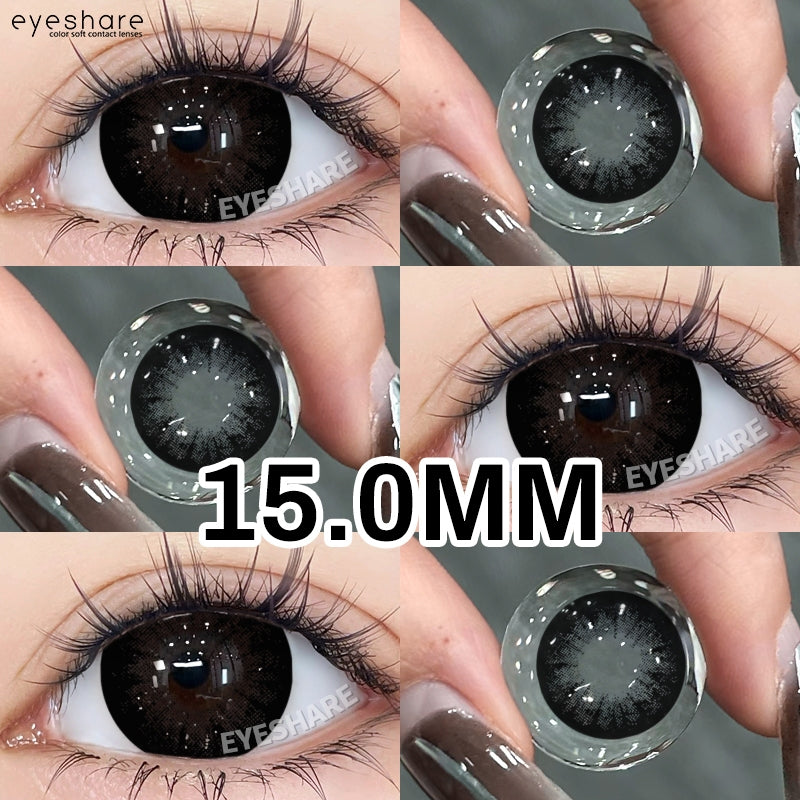 HOLLAND Series Brown Colored Contact Lenses - 14.5mm Diameter, Includes Free Lens Case
