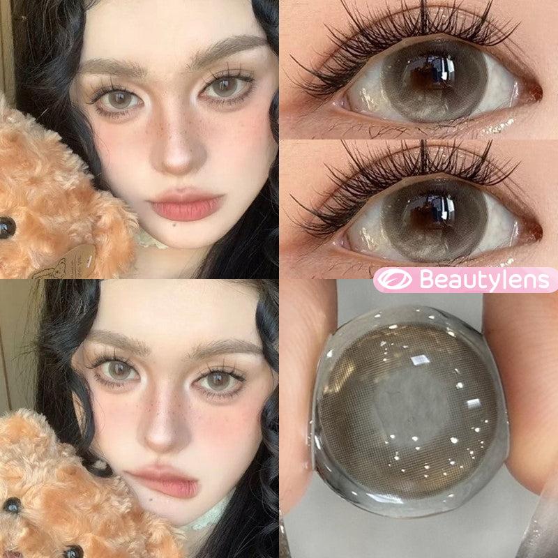 BEAUTYLENS Glossy Natural Colored Contact Lenses - 14.5mm Diameter, 6 Month Use, Power Range: -0.50 to -8.00