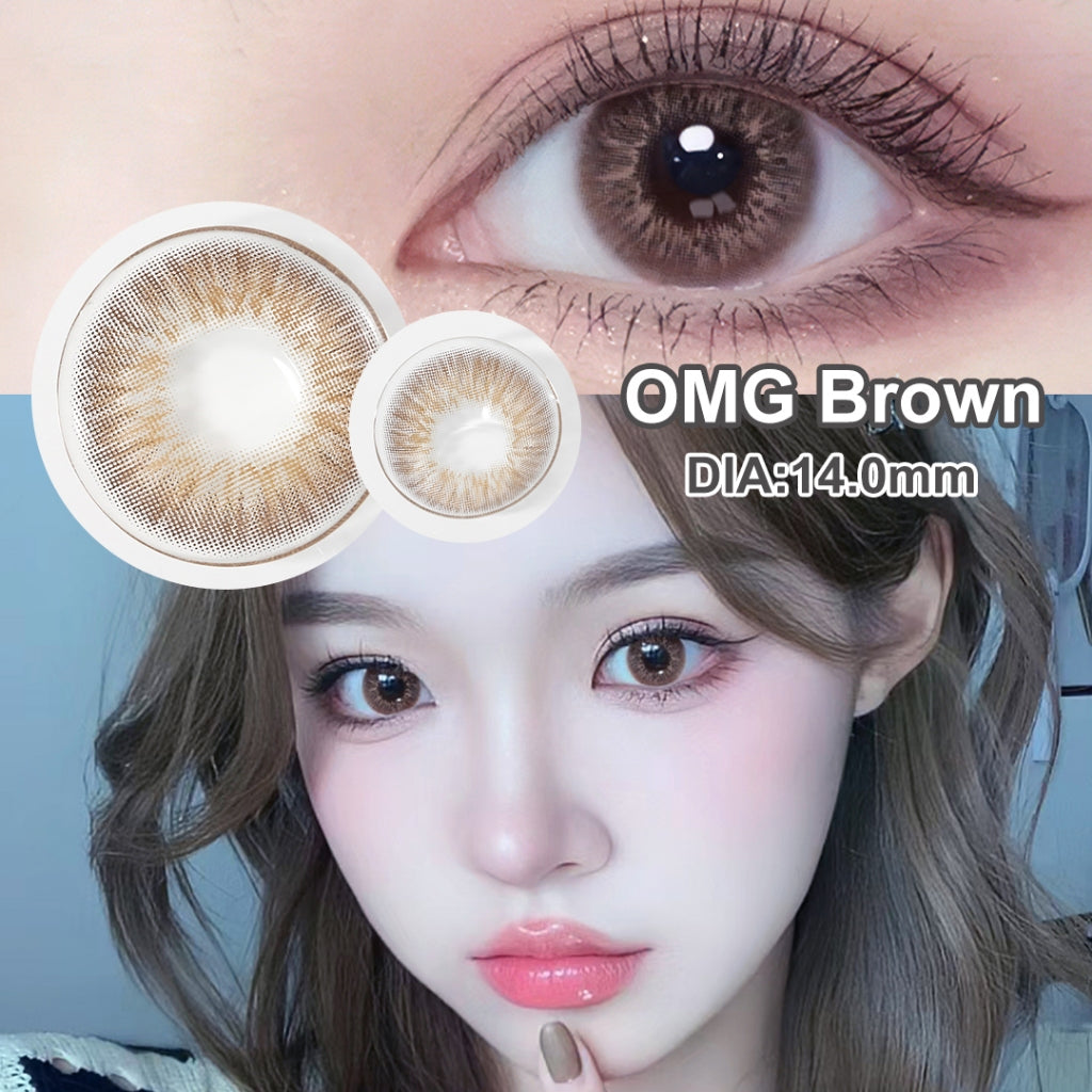 [0.00~-6.00] Magister softlens minus NILS normal 14.2 mm Gray sepasang Cocok untuk riasan Korea