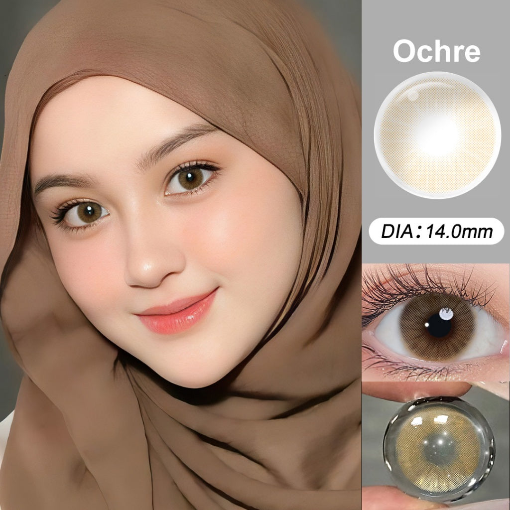 [0.00~-6.00] Magister softlens minus 14 mm nude brown soflen minus OMG Brown Korea Lensa Kontak Bestseller soflens Natural