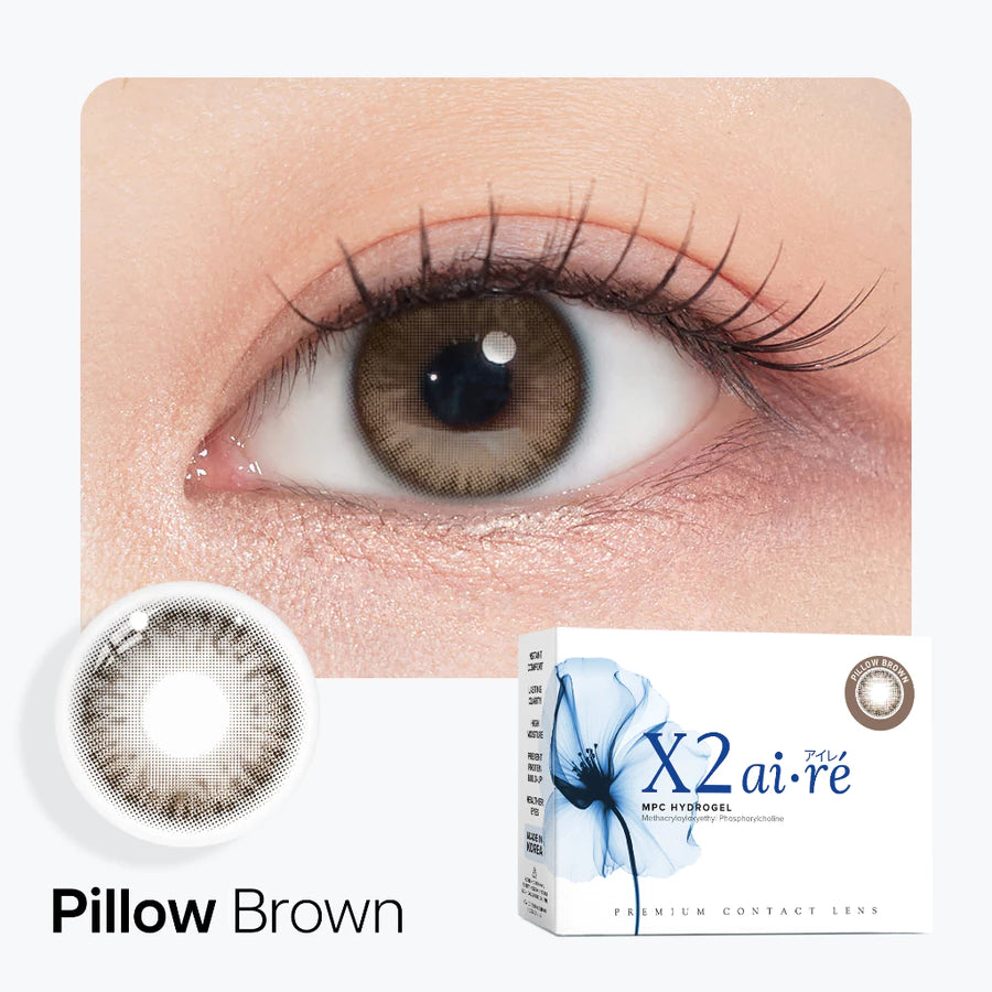 X2 Softlens X2 Aire Series Pillow Grey | Pillow Ash | Pillow Brown | Soflens Natural Minus