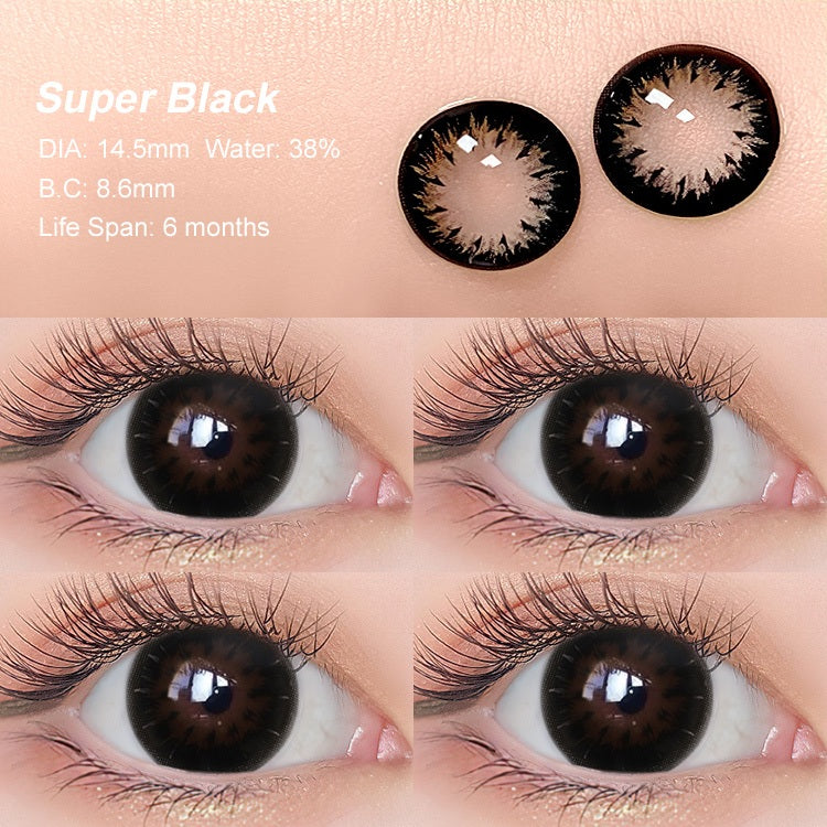 [0.00 s/d -8.00] Magister Softlens Minus 14.5mm Soflens lensa kontak warna hitam coklat doll eyes
