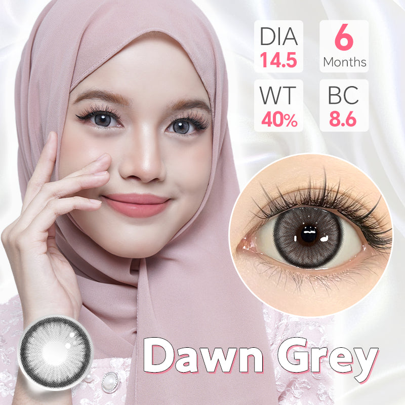 MysticEyes Dawn Series Colored Contact Lenses - 14.5mm Diameter, Includes Free Lens Case