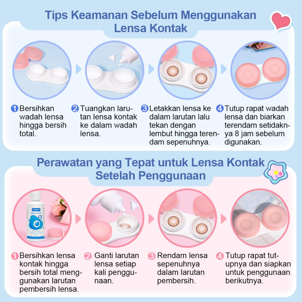 Magister Softlens Minus (-1.00 s/d -6.00) OMG Softlens Black lensa kontak warna diameter 14MM softlens Brown softlens Gray soflen mata soflent soflen normal