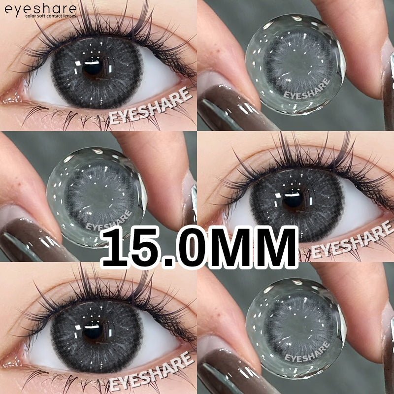 HOLLAND Series Brown Colored Contact Lenses - 14.5mm Diameter, Includes Free Lens Case