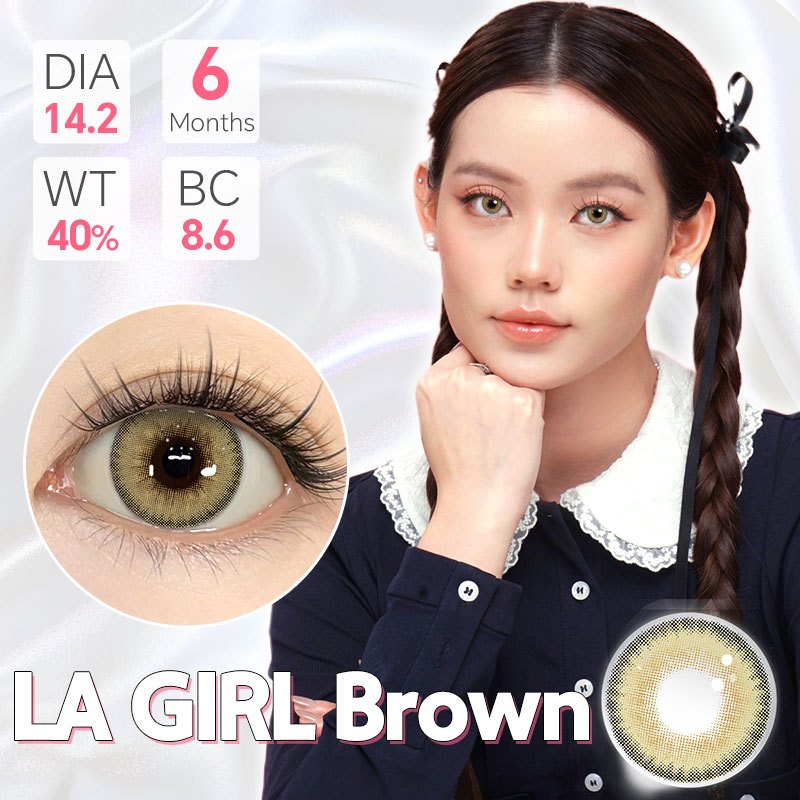 Mysticeyes Big Eyes 14.5mm Contact Lenses - Grey, Brown, Black (1 Pair)