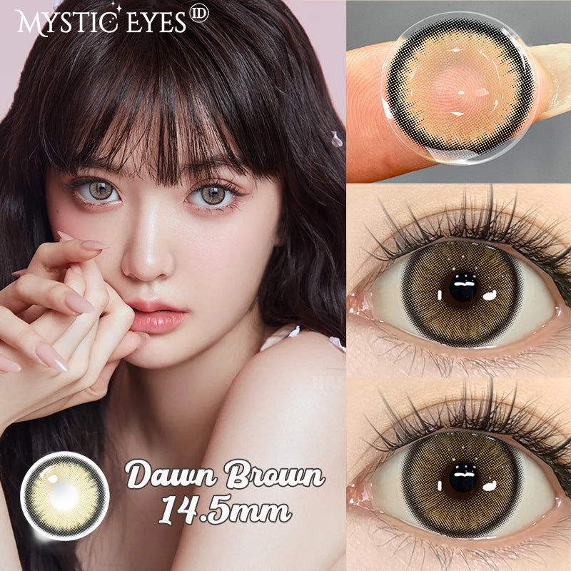 Mysticeyes Softlens Big eyes Series Black 14.5MM