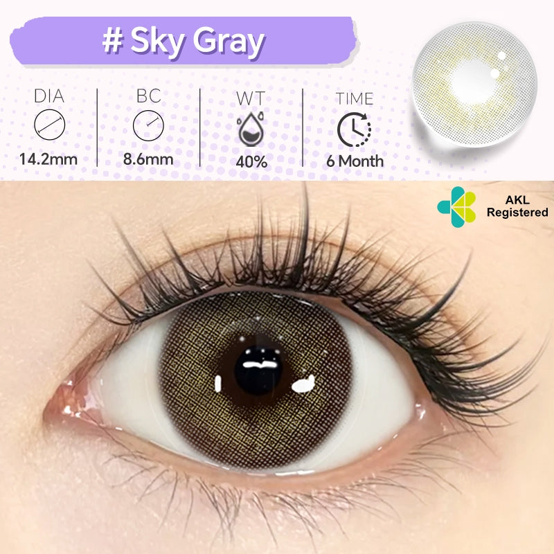 MysticEyes Hydrocor Series Contact Lenses - 14.2mm Diameter, 6 Months Use