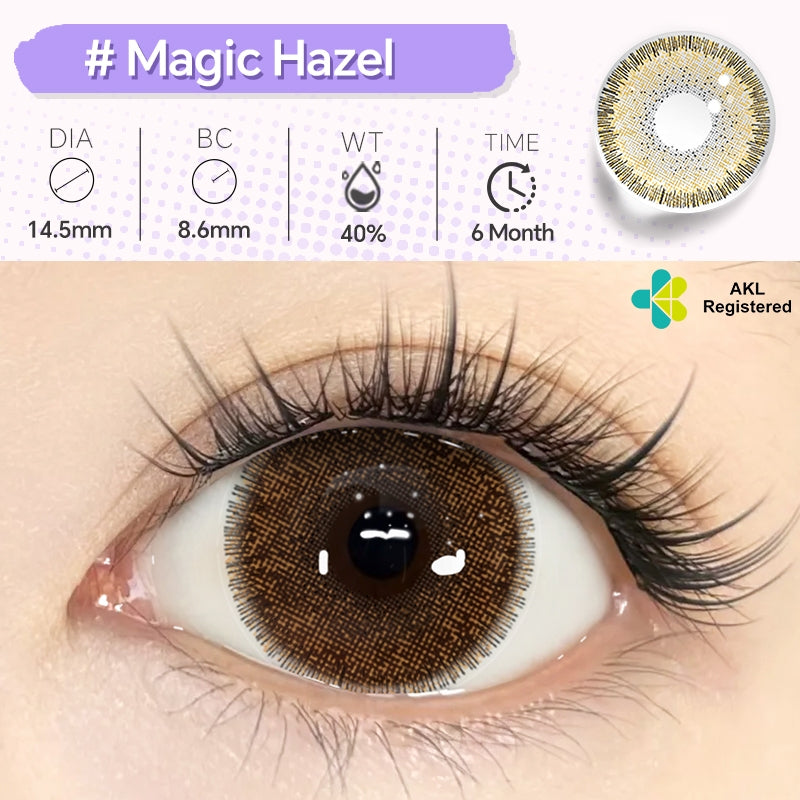 Mysticeyes Polar Lights Series 14.2mm Contact Lenses (1 Pair) - 6 Month Use