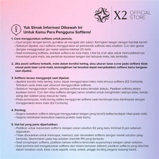 X2 AIRE Softlens All Varian (Plano Only) - Soflens Normal - Soflens X2 Best Seller - Diameter 14.5mm