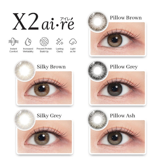 X2 AIRE Softlens All Varian (Plano Only) - Soflens Normal - Soflens X2 Best Seller - Diameter 14.5mm