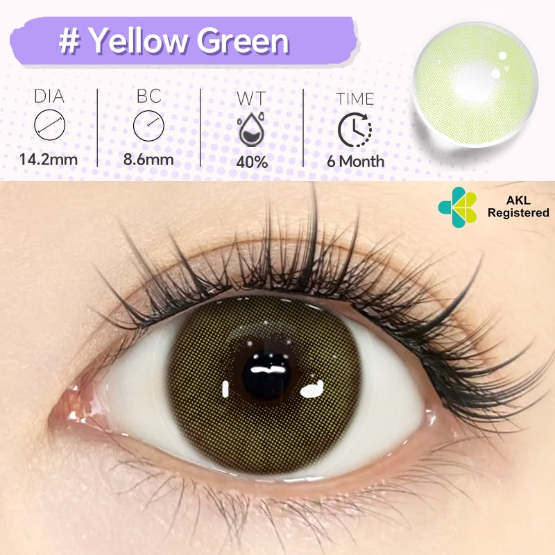 Mysticeyes Polar Lights Series 14.2mm Contact Lenses (1 Pair) - 6 Month Use