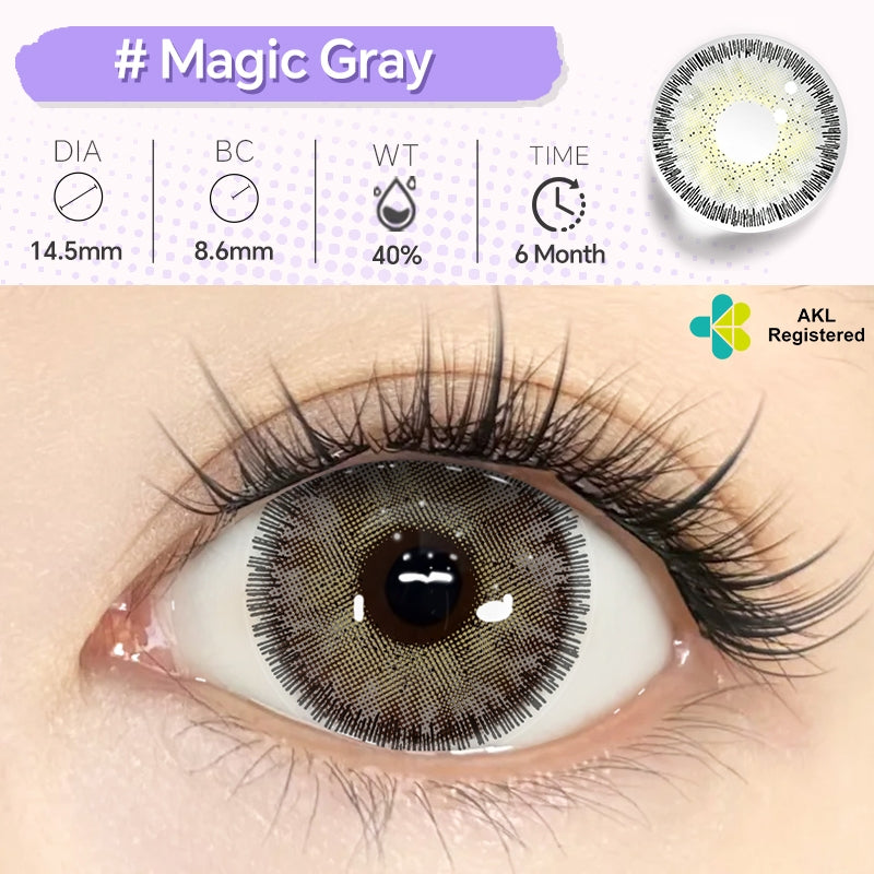 Mysticeyes Polar Lights Series 14.2mm Contact Lenses (1 Pair) - 6 Month Use