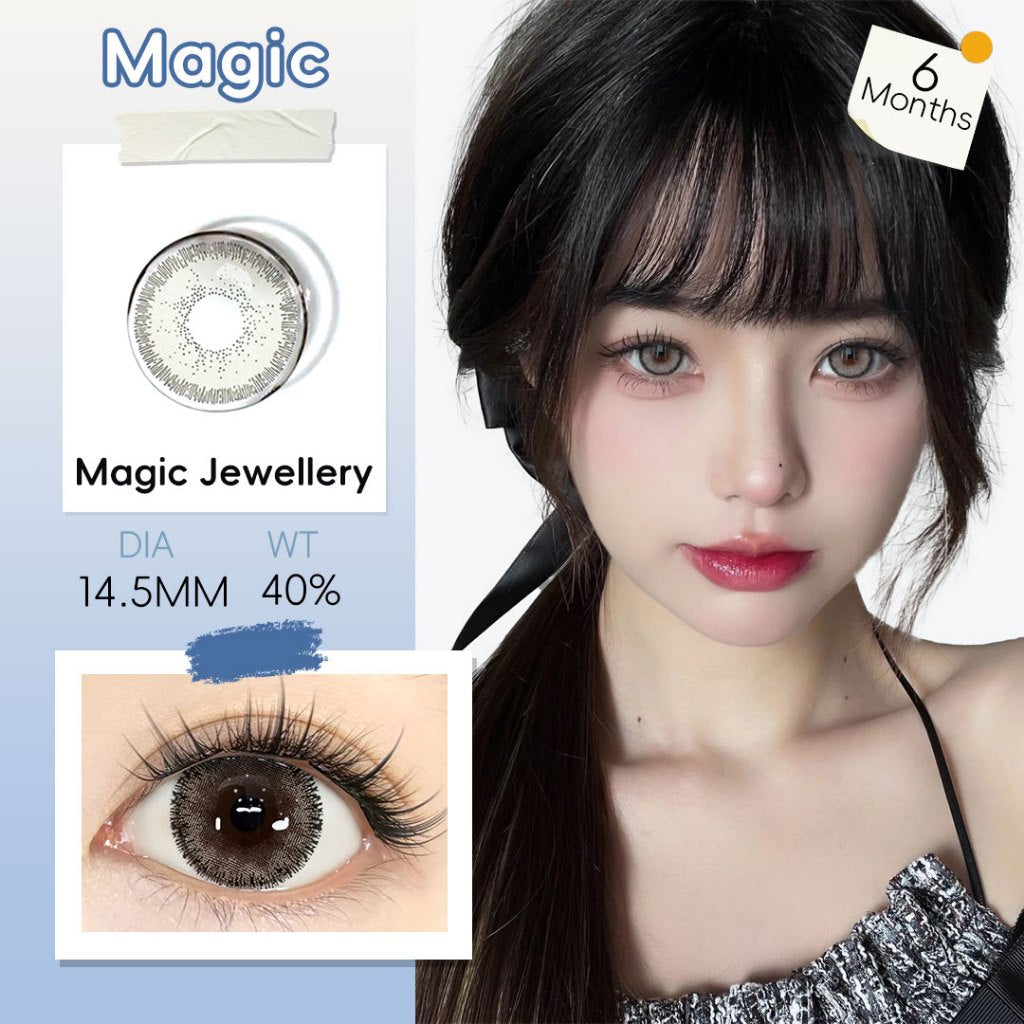 Mysticeyes 14.5mm Brown Contact Lenses (40% Water Content) - 6 Month Use