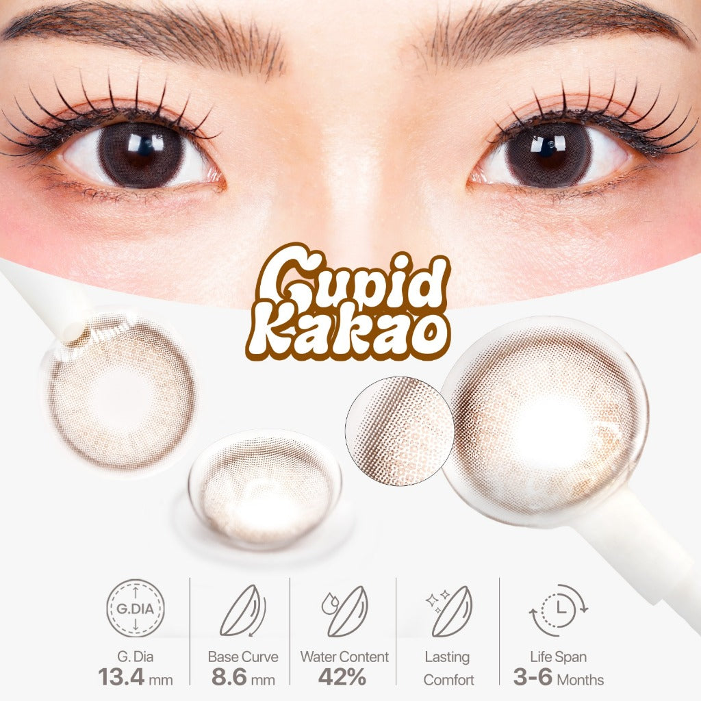 SOFTLENS NEW MORE DUBAI CUPID SERIES 14,5 MM NORMAL & MINUS (-0,50 S/D -6,00) BY CTK / SOFLEN / SOFTLEN / SOFLENS / DUBAI CUPID / DUBAI CUPID SILVER GRAPHITE KAKAO BUTTER / TUKUSOFTLENS / TUKU SOFTLENS