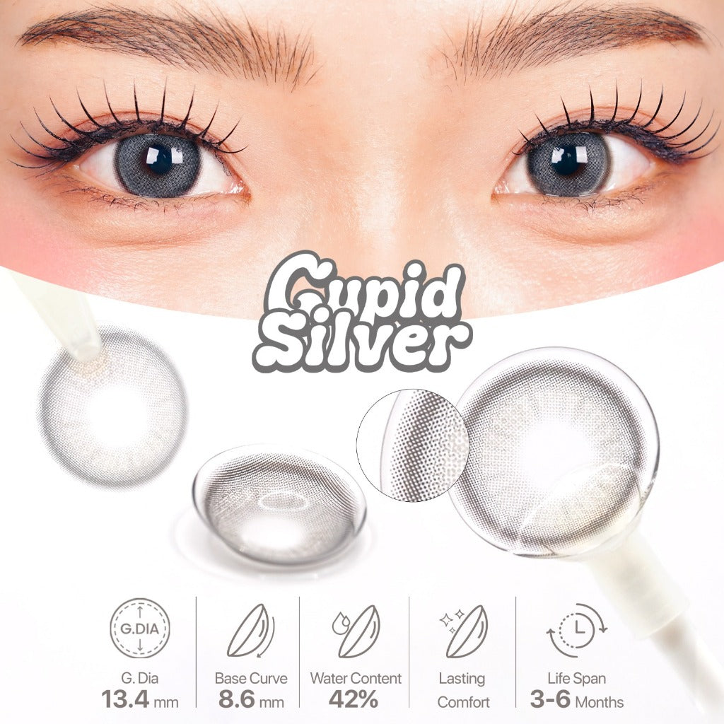 SOFTLENS NEW MORE DUBAI CUPID SERIES 14,5 MM NORMAL & MINUS (-0,50 S/D -6,00) BY CTK / SOFLEN / SOFTLEN / SOFLENS / DUBAI CUPID / DUBAI CUPID SILVER GRAPHITE KAKAO BUTTER / TUKUSOFTLENS / TUKU SOFTLENS
