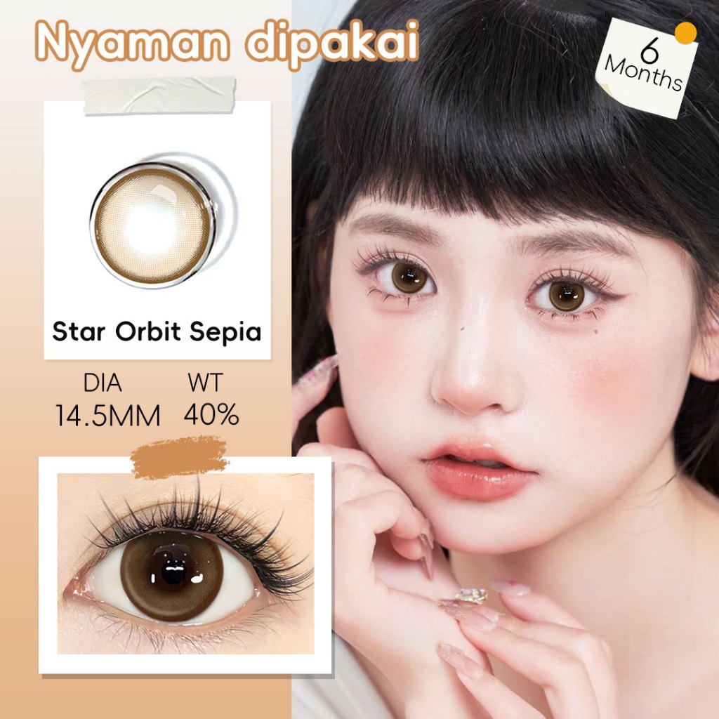 Mysticeyes 14.5mm Brown Contact Lenses (40% Water Content) - 6 Month Use